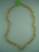 Necklace Stone Chipped Citrine 20"
