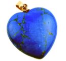 Pendant Turquoise Colour Heart 25mm