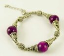 Bracelet Beaded Tibetan Purple Jade
