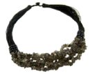 Necklace Chip Stones Smokey