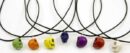 Pendant Howlite Skull Assorted Colours 4pcs
