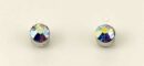 Earring Stud Magnetic AB Rainbow W0.4cm