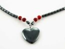 Necklace Heart Hematite