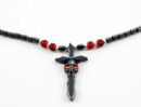 Necklace Skull Sword Hematite
