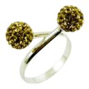 Ring Silver Cluster Balls 8mm