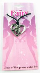 Pendant Pewter Fairy In Heart