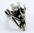 Ring Pewter Demonic Face