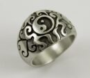 Ring Pewter Ying Yang 2cm