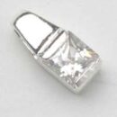 Pendant Silver Square Stone