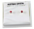 Earring Silver Stud Pink 3mm
