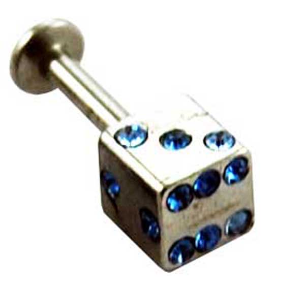 Pendant Silver Rainbow Cube 10mm - Image 2