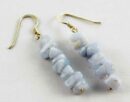 Earring Chip Stones Blue Lace Agate 5x5mm