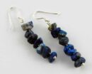 Earring Chip Stones Lapis 5x5mm