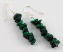 Earring Chip Stones Malacite 5x5mm
