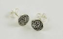 Earring Silver Stud Celtic Circle