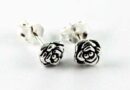 Earring Silver Rose