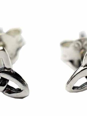 Earring Silver Stud Triquetra