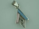 Pendant Silver V Shape 30mm