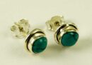 Silver Earring Stud Turquoise