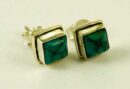 Silver Earring Stud Turquoise