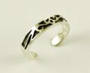 Toe Ring Silver Cut Shapes