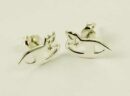 Earring Silver Stud Cat