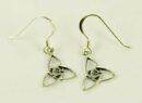 Silver Earring Trinity Symbol