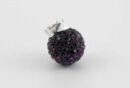Pendant Silver Cluster Amethyst 12mm Ball