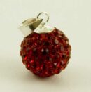 Pendant Silver Cluster Light Siam 12mm Ball