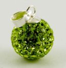 Pendant Silver Cluster Peridot 12mm Ball