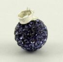 Pendant Silver Cluster Tanzanite 12mm Ball