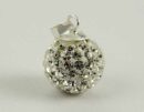 Pendant Silver Crystal Cluster 12mm