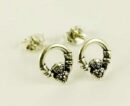 Silver Marcasite Earring Stud