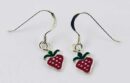 Earring Strawberry Enamel