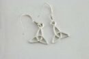 Earring Silver Celtic Triangle