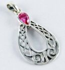 Pendant Silver Tear Drop 27mm