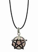Necklace Pentagram Rose Quartz