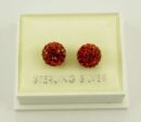 Earring Cluster Light Siam 8mm Ball
