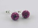 Earring Cluster Rose 8mm Ball