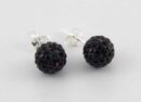 Earring Cluster Siam 8mm Ball