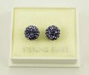 Earring Cluster Tanzanite 8mm Ball