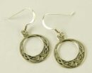 Earring Silver Celtic Hoop