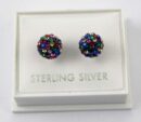 Earring Silver Stud Ball 8mm