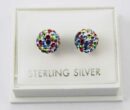 Earring Silver Stud Ball 8mm