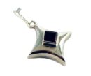 Pendant Silver Stone Garnet