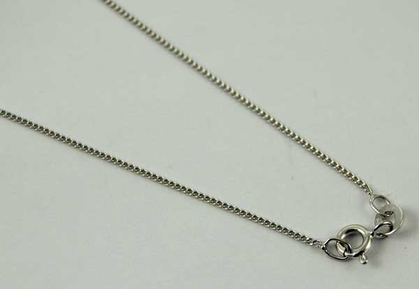 Chain Silver Curb 18 Inch