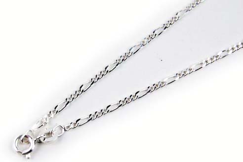 Silver Chain Figaro 24 Inch