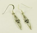 Silver Earring Celtic Drop