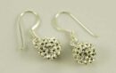Earring Crystal Cluster 8mm