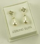 Silver Earring Mother Of Pearl Style L20mm